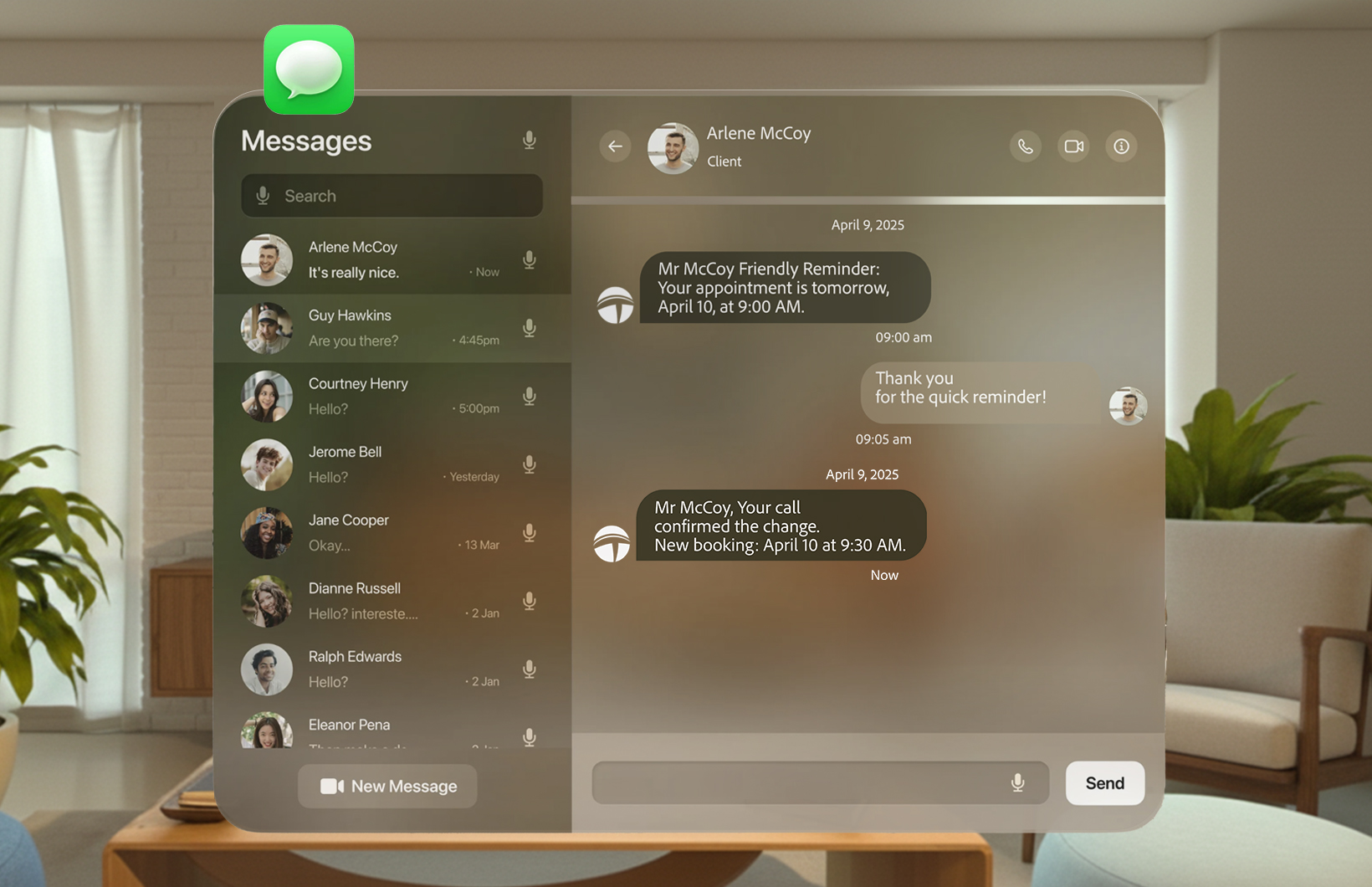 Update per SMS